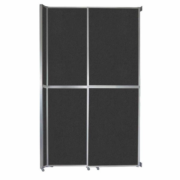 Operable Wall Sliding Room Divider 6'10" x 12'3" Black Fabric
